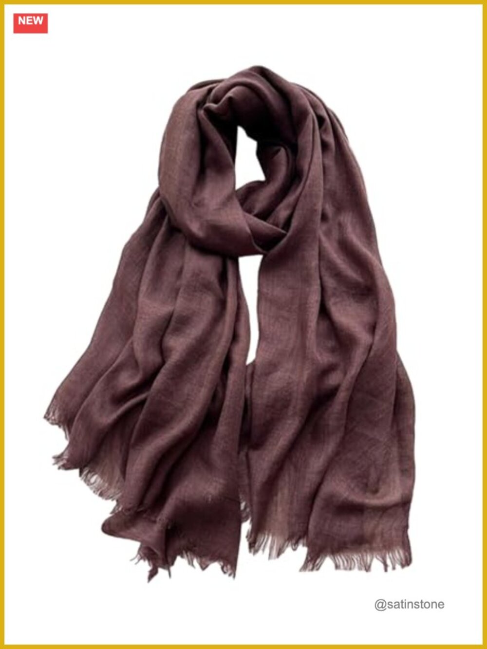 Solid Color Cotton and Linen Scarf Large Long Shawl Sun Protection Versatile